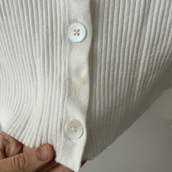 Banana Republic white ribbed cotton cropped
Cardigan - Picture 8 of 12